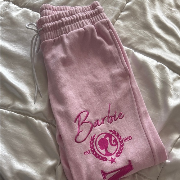 Barbie Pink Embroidered Lounge Pants - Picture 2 of 5